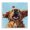 Joyful Loyal Dog Painting, variant on Stupell Industries Treato Loyal Dog Canvas Wall Art, design by Studio Bautista