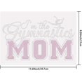 thumbnail image 2 of Gymnastics Mom Iron on Rhinestones Transfer Gymnastics Mom Heat Transfer Stickers Hotfix Rhinestone Bling Decals Patches Sticker for T-Shirt Clothing DIY Art Craft Gifts, 2 of 7
