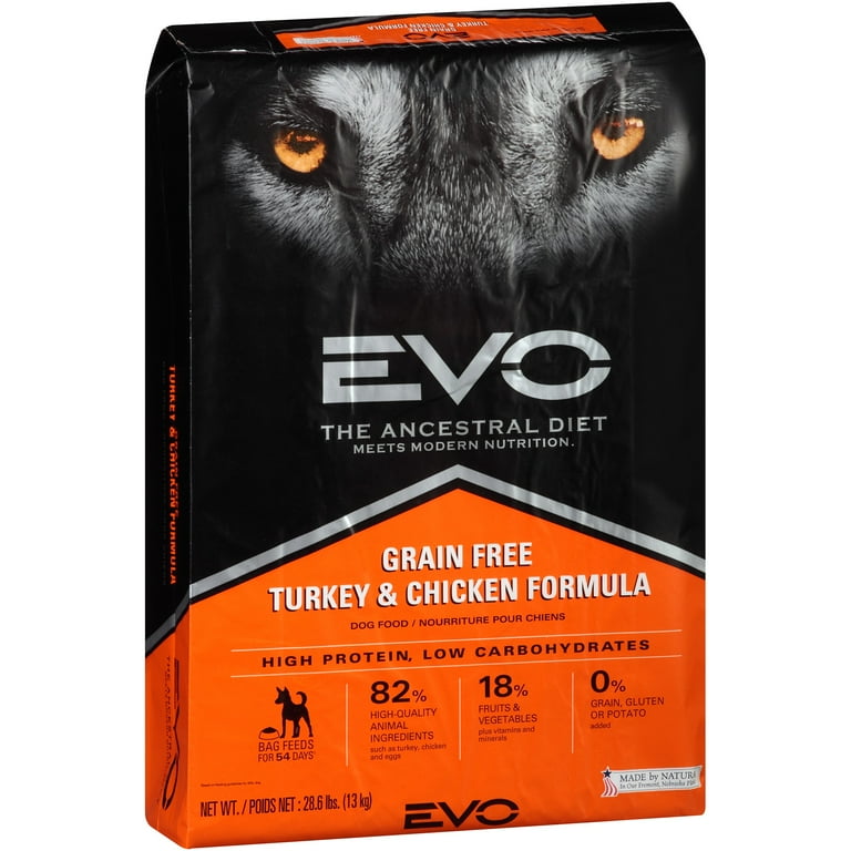EVO Ancestral Diet Grain Free Turkey Chicken Formula Dry Dog