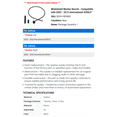 thumbnail image 2 of Windshield Washer Nozzle - Compatible with 2002 - 2012 International 4300 2003 2004 2005 2006 2007 2008 2009 2010 2011, 2 of 2