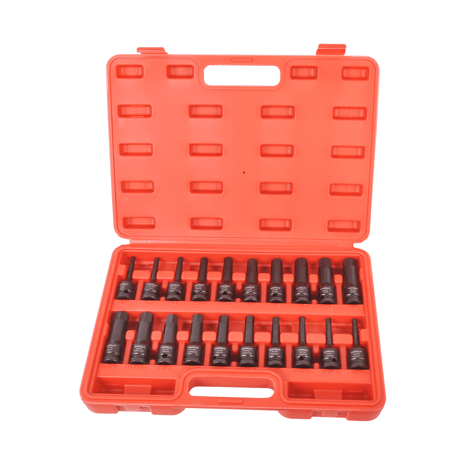 WINMAX AUTOMOTIVE TOOLS 1/2 in Drive Impact Hex Driver Set SAE and ...