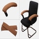 thumbnail image 4 of 1 Par de Funda de Reposabrazos para Silla, Protector de Funda de Brazo de Silla Elástico con Cremallera , marrón Macarena Cubierta del reposabrazos de la silla, 4 of 6