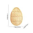thumbnail image 3 of Easter Serving Tray Egg-Shaped Wooden Serving Platter Rustic Easter Charcuterie Board Wooden Cutting Board Appetizer Plates for Party Display Kitchen Use, 3 of 6