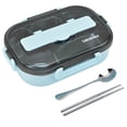 thumbnail image 3 of Thermal Lunchbox, Good Sealing Food Carrier  For Picnic Blue, 3 of 8
