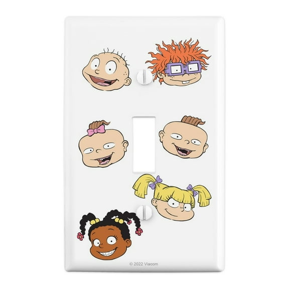Rugrats Character Heads Plastic Wall Decor Toggle Light Switch Plate Cover