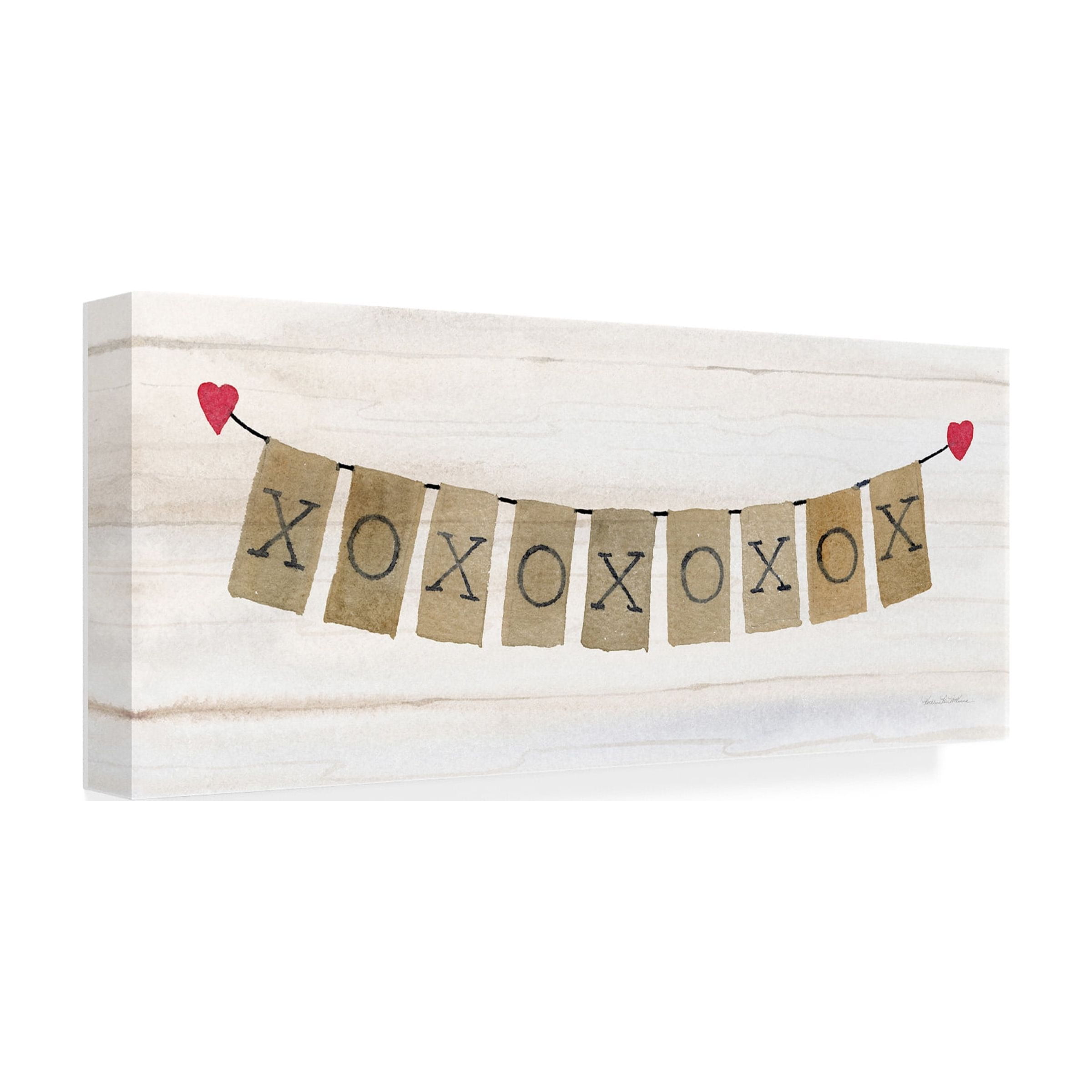 Trademark Fine Art 'Rustic Valentine Banner I' Canvas Art by Kathleen Parr McKenna