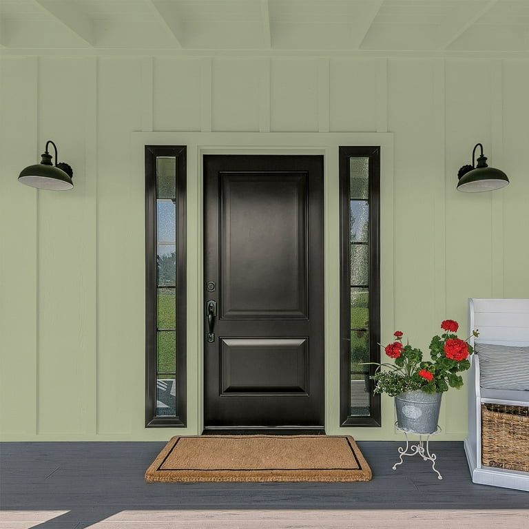 Glidden One Coat Zebra Grass / Green Flat Exterior Paint with