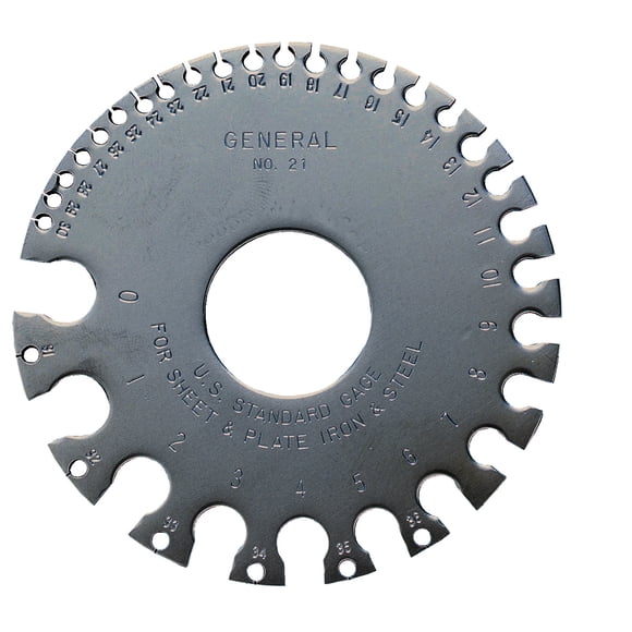 General Tools 21 US Standard Sheet Metal Round Gage
