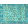 thumbnail image 1 of Ahgly Company Indoor Rectangle Oriental Light Blue Traditional Area Rugs, 2' x 3', 1 of 4