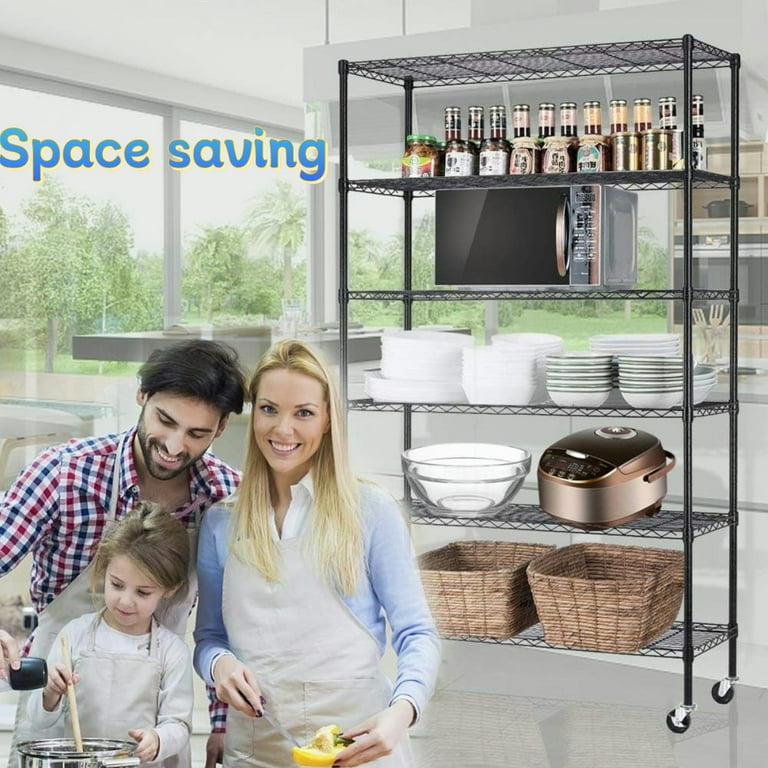 XF XINFENG 6 Tier Storage Shelves Adjustable Wire Shelving Heavy
