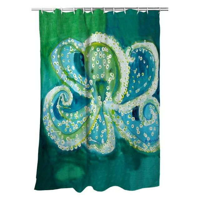 Betsy Drake SH900 70 x 72 in. Octopus Shower Curtain