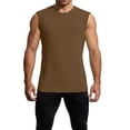 thumbnail image 4 of LIaqionyy Sleeveless Shirts for Mens Solid Color Tank Tops Workout Muscle Gym Ribbed Shirt Summer Clothes, 4 of 7