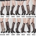 thumbnail image 2 of Zhuge Calcetines de red de pesca para mujeres, calcetines para pantorrillas - calcetines para piernas delgadas, tamaño universal, estilo B - E - 2 pares, 2 of 5