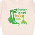 thumbnail image 3 of Inktastic My Grammy and Grandpa Love Me Grandson Dinosaur Toddler Sweatshirt, 3 of 4