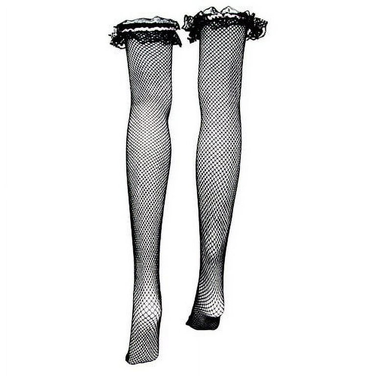Brybelly Black Fishnet Thigh High Costume Tights