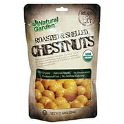 Natural Garden 100% Organic Roasted & Shelled Chestnut Blend, Large, 8.8 Ounce (Pack of 6)