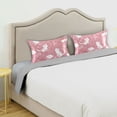 thumbnail image 5 of Haosy Satin Pillowcase for Hair and Skin Standard Cooling Silk Pillow Case with Envelope Closure Cherry Blossoms and Cute Cats 20"x26", 5 of 9