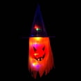 thumbnail image 1 of Cadena de luces LED, colgante de Halloween, fantasma iluminado, decoración colgante de Halloween, sombreros LED de bruja, acabado de lujo, 1 of 8