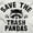 White, variant on Save Trash Pandas Funny Raccoon Pun Womens Fitted Plus Size Graphic Tee Brisco Brands 2X