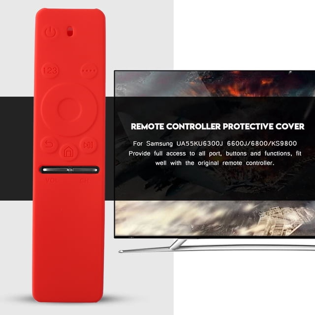 Funda De Silicona A Prueba De Golpes Para Mando A Distancia Para Mando A Distancia De Tv Lcd Samsung (Rojo)