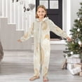 thumbnail image 6 of Soft Big Kids Onesie Pajamas Cozy Loose-Fit Jumpsuits for kids with Pockets for Christmas Lounge & Play Capybara Pattern, 6 of 8