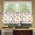 thumbnail image 4 of Yayeee Kitchen Curtains Tier Set of 2 Light Filtering 57"x24" Over Sink Window Panels, Polka Dot, 4 of 7