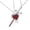 B, variant on Trendy Swords Heart Necklace for Partners Stylish Daily Wear Neckchain Women Accessory Anniversary Gift for Lovers