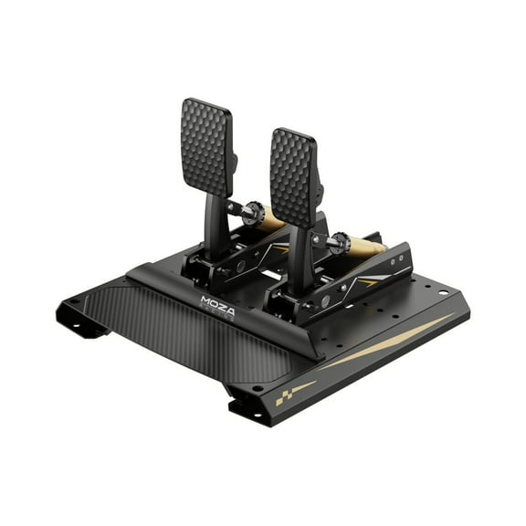Moza Racing CRP2 - Pedals - wired - black, gold - for PC, Microsoft Xbox