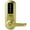 Satin Brass, variant on Simplex 5021BWL-04 Pushbutton Lever Lock with Best Core Override - Satin Brass