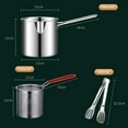 thumbnail image 2 of Wholesale 304 Stainless Steel Mini Deep Fryer with Integrated Filter Basket - Compact Japanese-Style Cooking Pot for Home Use, Ideal for Chicken Tenders & Snacks, Includes Food Clip, Durable &, 2 of 6