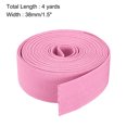 thumbnail image 2 of Uxcell Twill Elastic Band Double-Side Flat Elastic Ribbon Cords for Sewing Waistband Pink 4 Yard, 2 of 6