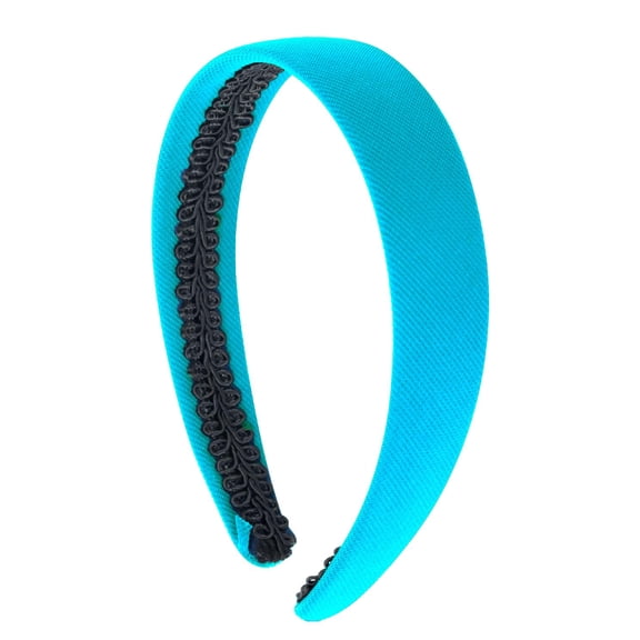 Motique Accessories 1 inch Fabric Covered Headband (Light Blue)