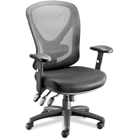 Alera Alera Aeson Series Multifunction Task Chair, Supports Up to 275 lb, 15" to 18.82" Seat Height, Black Seat/Back, Black Base