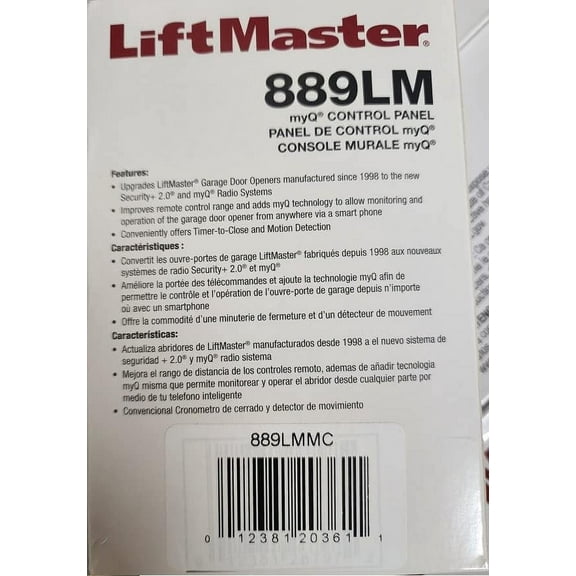 Liftmaster 889LMMC Garage Opener Wall Panel - Replaces Old Model 888LM, 889LM. Upgrade Old Panel to MYQ Technology