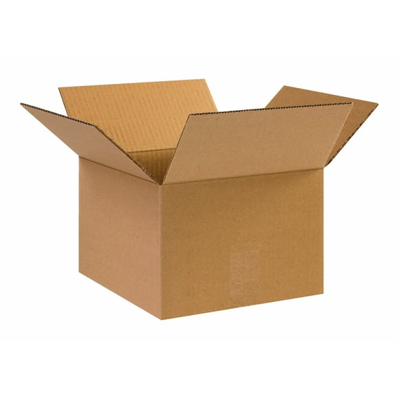 Aviditi 10 x 10 x 7 Corrugated Cardboard Boxes, Small 10"L x 10"W x 7"H, Pack of 25 | Shipping, Packaging, Moving, Storage Box for Home or Business, Strong Wholesale