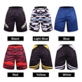 thumbnail image 4 of TFixol Pantalones cortos deportivos para hombre con bolsillos, cintura elástica estampada, secado rápido, 4 of 8
