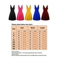 thumbnail image 4 of Frontwalk Dresses for Women Summer Wedding Guest Sleeveless Plus Size V-neck Retro Sling Pleated Slim Flare Skirt Dress
 Blue 3XL, 4 of 4