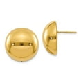 thumbnail image 2 of FB Jewels Leslie's 14K Yellow Gold Polished Hollow Domed Post Earrings, 2 of 3