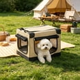 thumbnail image 6 of Pet Travel Carrier Cage Foldable Dog Cat Kennel - Portable Pet Playpen Tent, Mesh Window, Lightweight Indoor Outdoor Crate, Easy Clean, Versatile Use, 6 of 6
