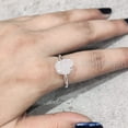 thumbnail image 5 of Natural Rose Quartz Ring, Rough Quartz Gemstone Ring, Birthstone, Prong Band, 925 Sterling Silver, Womens Ring, Christmas, Thanksgiving, Handmade, Statement Jewelry, Rough Gemstone Jewelry, 5 of 6