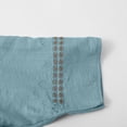 thumbnail image 6 of NMMUED 2 Piece Linen Set for Women 3/4 Sleeve Embroidered Tops and Pants Linen Pants Set for Women Boho Peasant Blouses Wide Leg Pants Loose Fit Gauze Matching Set Light Blue XL, 6 of 9