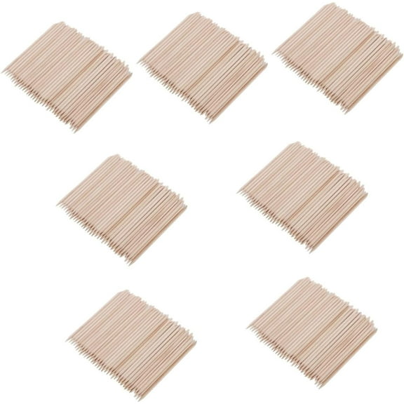 700 pcs wood cuticle pusher bulk Wooden Cuticle Pusher Orange Wood Sticks Bamboo Wood cuticle stick Orange wood Stick cutile Orange Wood Stick for nails horny supplies