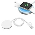 thumbnail image 1 of Estacia de Carga Inalámbrica, 3 en 1 Protección de Alineación de Sobrecorriente de Cargador Inalámbrico magnético Enchufe y Juego de alineación precisa para auriculares ios, 1 of 7
