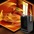 thumbnail image 5 of Riousery Portable Electric Space Heater with Remote Control, Quiet Thermostat Fast Heating Room Heater for Indoor Use Bedroom Office Bathroom (10.6 x 6.3 inches / 27 x 16 cm), 5 of 9