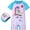 Blue unicorn, variant on ATAIKU 12M-8Y Girls' Sunsuit Unicorn One Piece Bodysuit Swimsuit with Hat Kids Swimwear UPF 50+