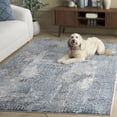 thumbnail image 3 of SAFAVIEH Parker Sally Abstract Polyester Area Rug, Blue/Taupe, 8' x 10', 3 of 8