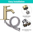 thumbnail image 3 of Aquaterior Single Handle Bathroom Vessel Faucet Mixer Tap with Pop-up Drain, 3 of 10