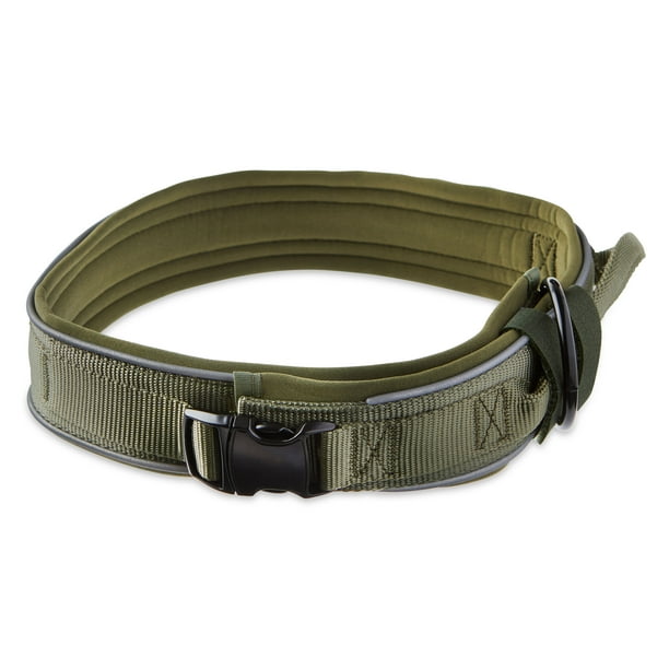 Vibrant Life Tactical Adjustable Dog Collar, Olive Green, XL