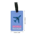 thumbnail image 2 of Unique Bargains 1 Pc Plane Pattern Luggage Tag for Travelling Blue, 2 of 5