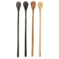 thumbnail image 2 of Karma Long Handle Tasting Spoons Set - Long Handle Spoons for Cooking - Wood Kitchen Utensils - Wood - Set of 4, 2 of 4